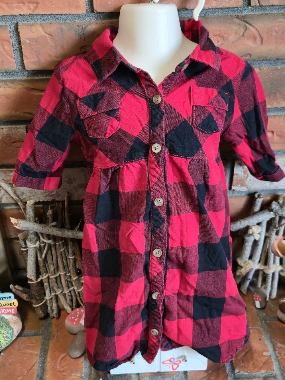 Buffalo Plaid Girl Dress